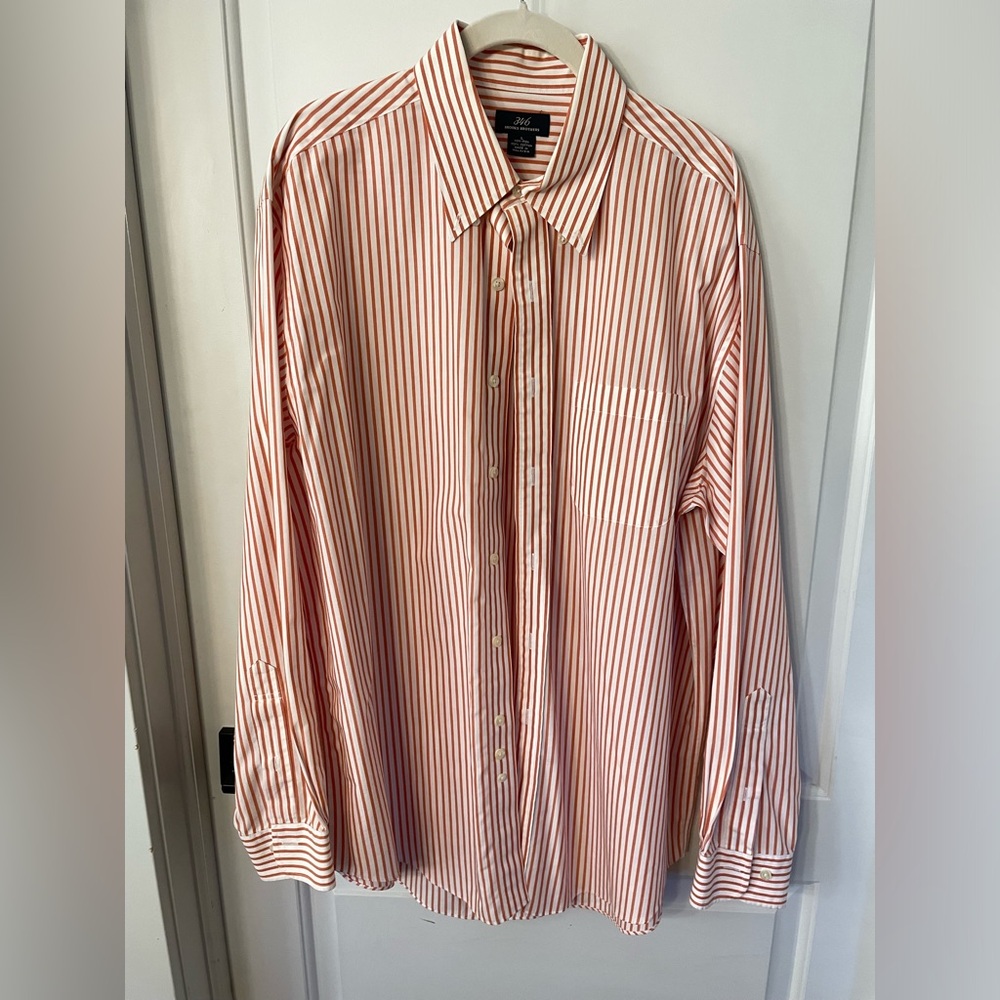 Men’s Brooks Brothers 100% Cotton Non-Iron Long Sleeve Button Up Dress Shirts L